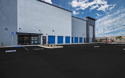 Easy drive up loading & unloading with ample parking.