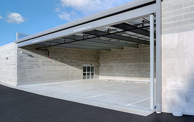 Easy drive up loading & unloading with ample parking.