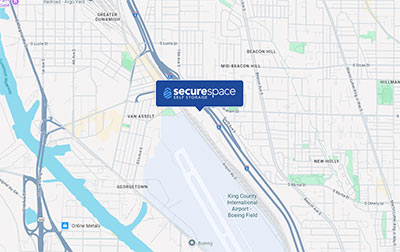 Conveniently located on Corgiat Dr S, directly accessible from the I-5 and King County International Airport.