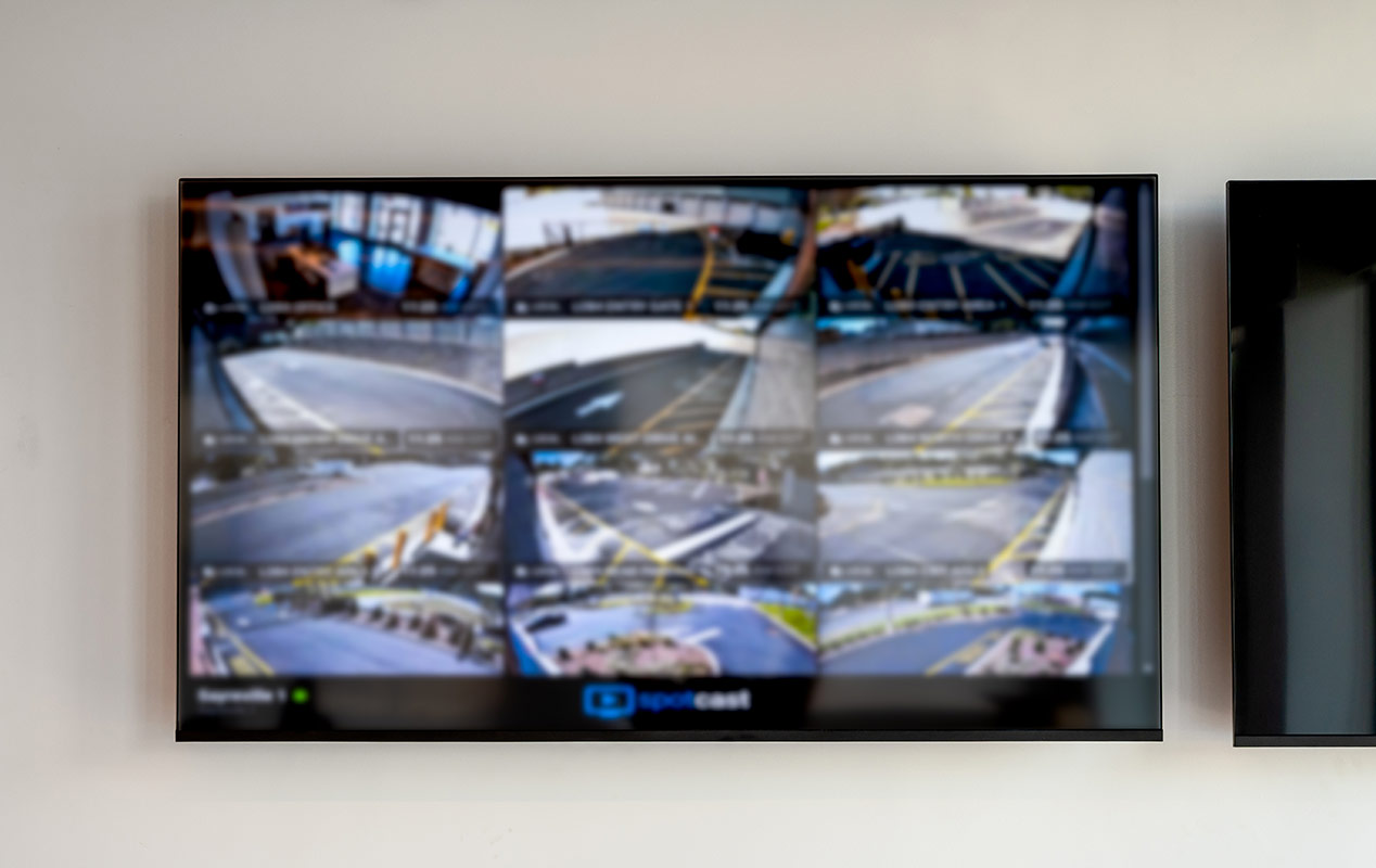 State of the art camera monitoring system.