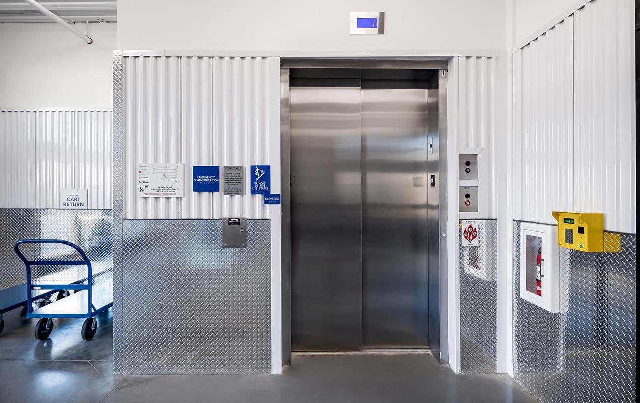 Convenient elevator access for upper level units.