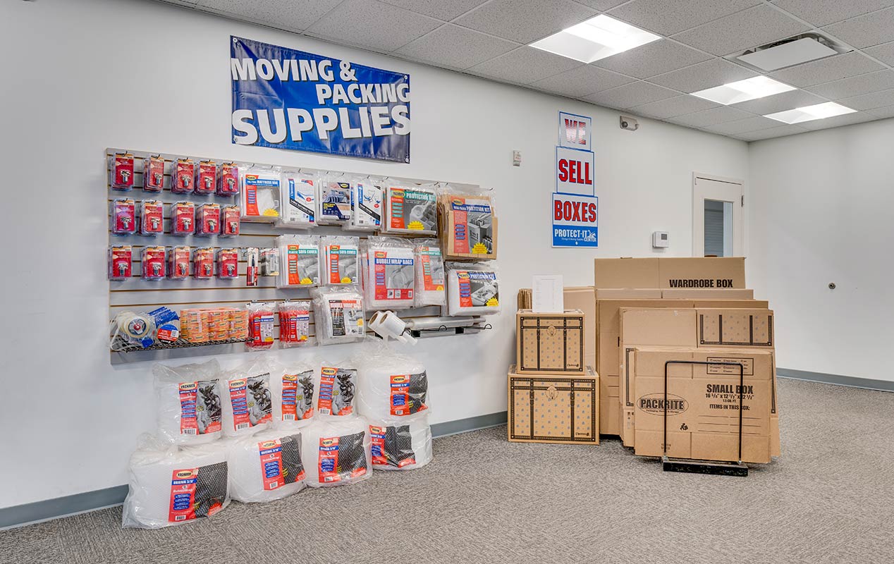 Packing supplies, boxes, and locks for your units.