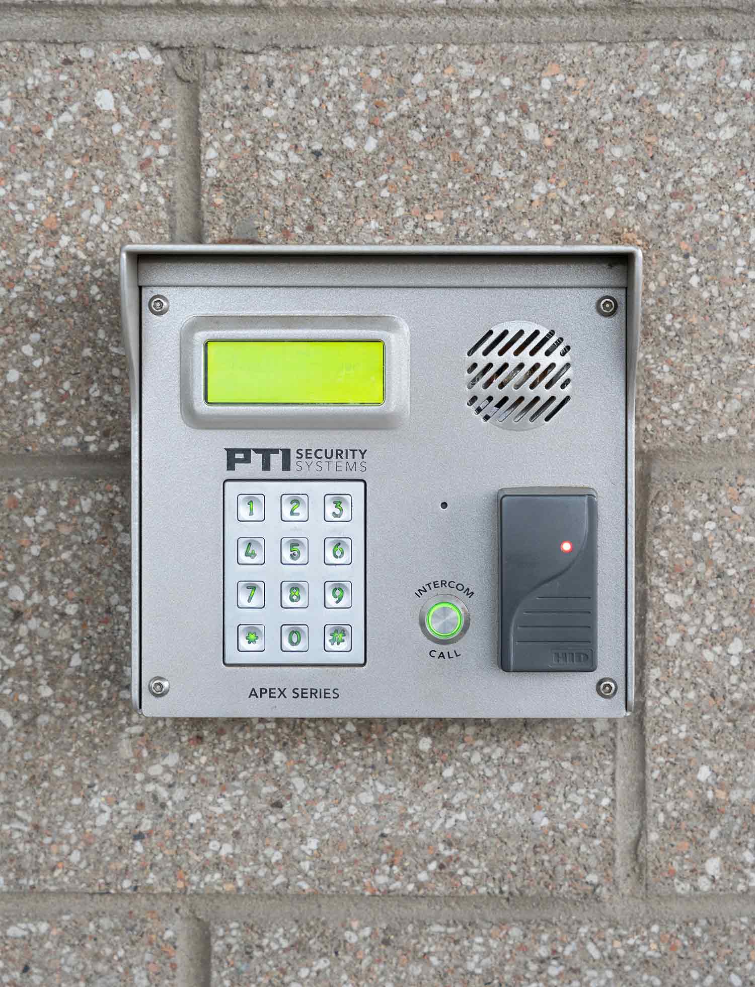 State of the art self-access security system.