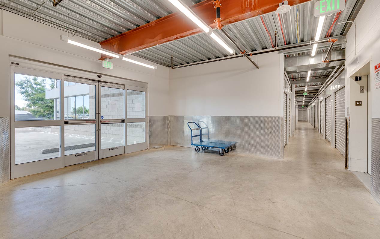 Convenient elevator access for upper level units & moving carts that may be used free of charge.
