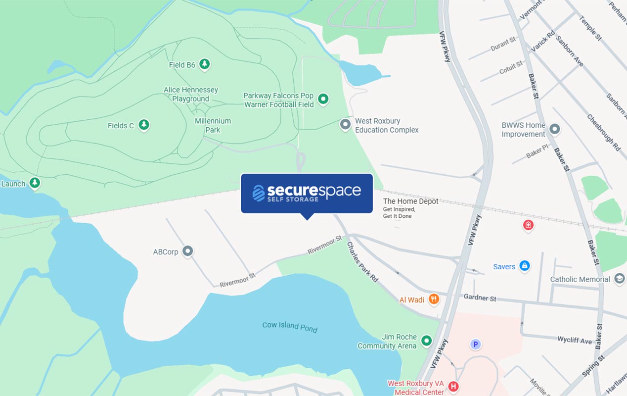 Conveniently located on Rivermoor St, located across the street from The Home Depot.