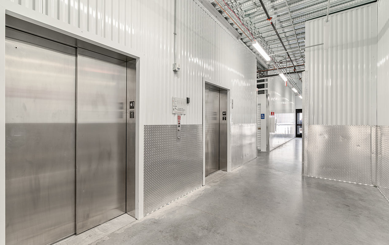 Convenient elevator access for upper level units.