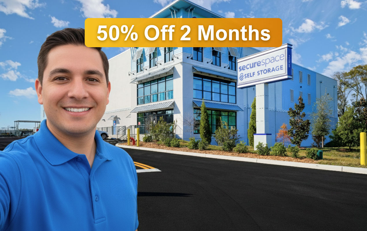 SecureSpace Climate Controlled Self Storage in Palm Harbor, FL.