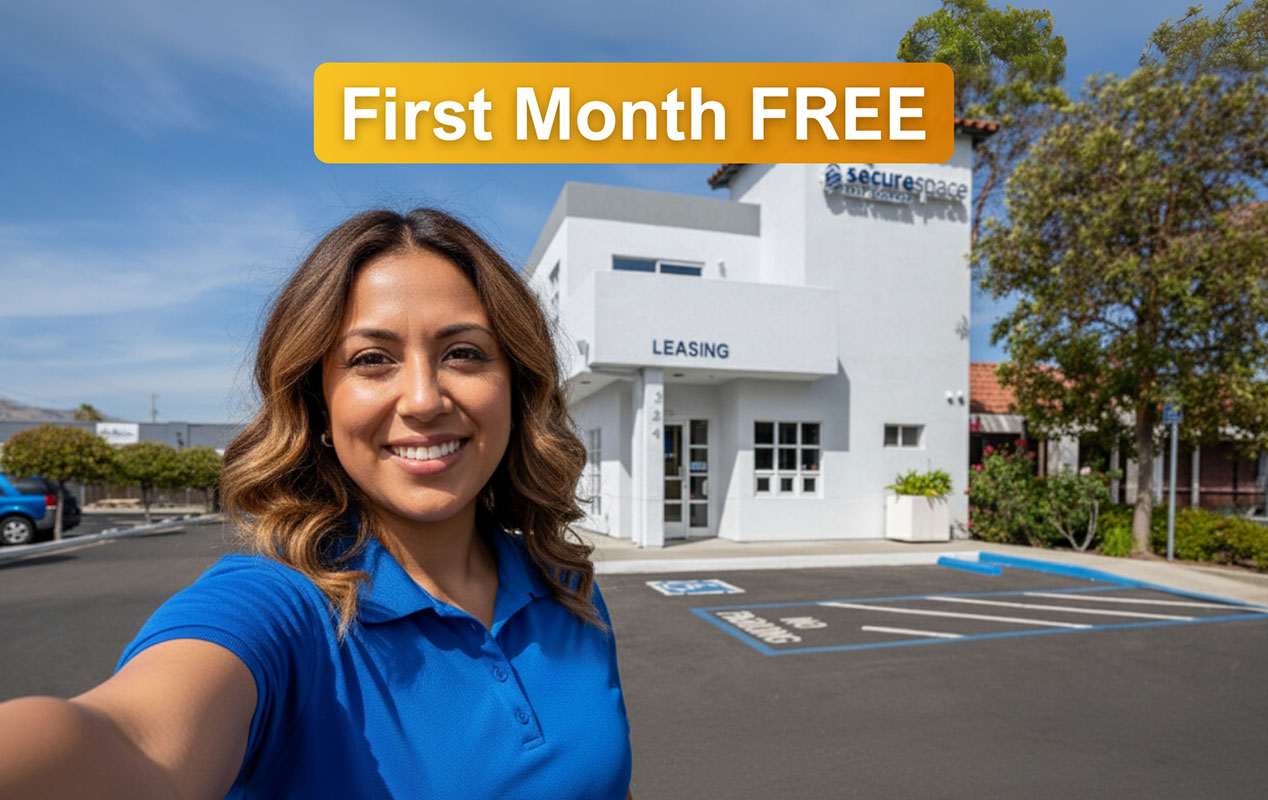 SecureSpace Self Storage in Milpitas, CA.