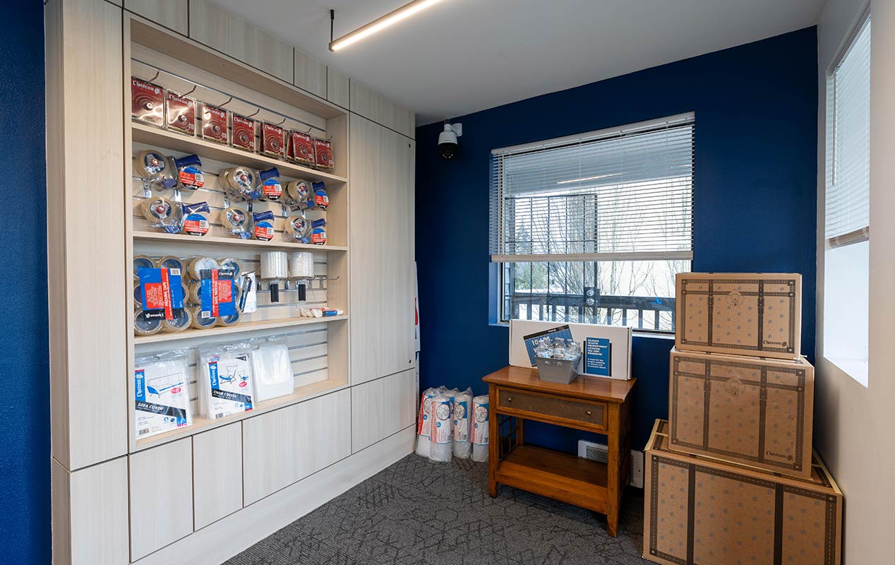 Packing supplies, boxes, and locks for your units.