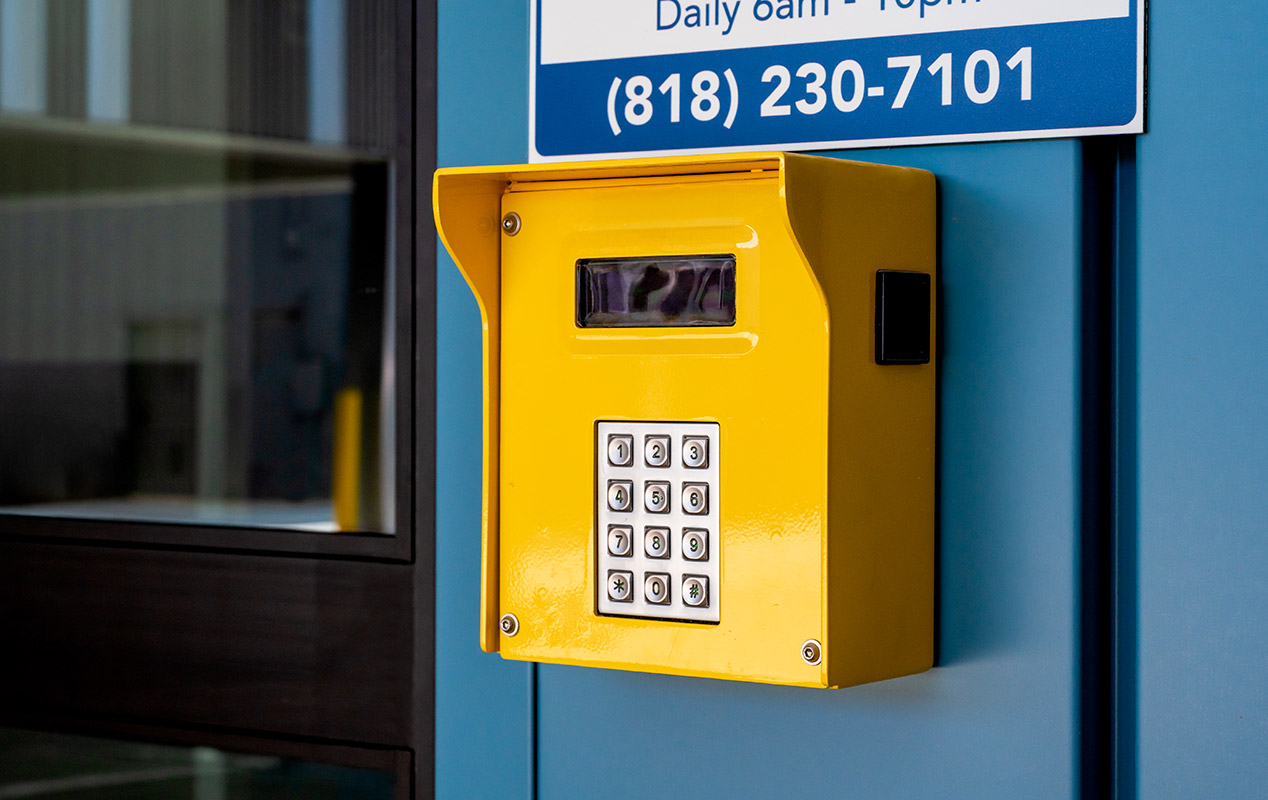 State of the art self-access security system.