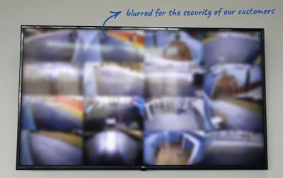 State of the art camera monitoring system.