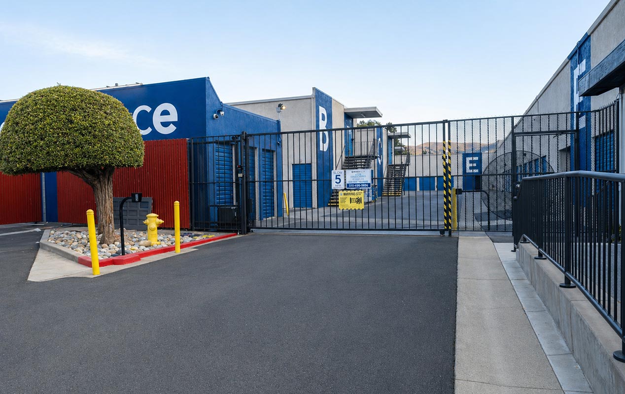 State of the art self-access gate system.