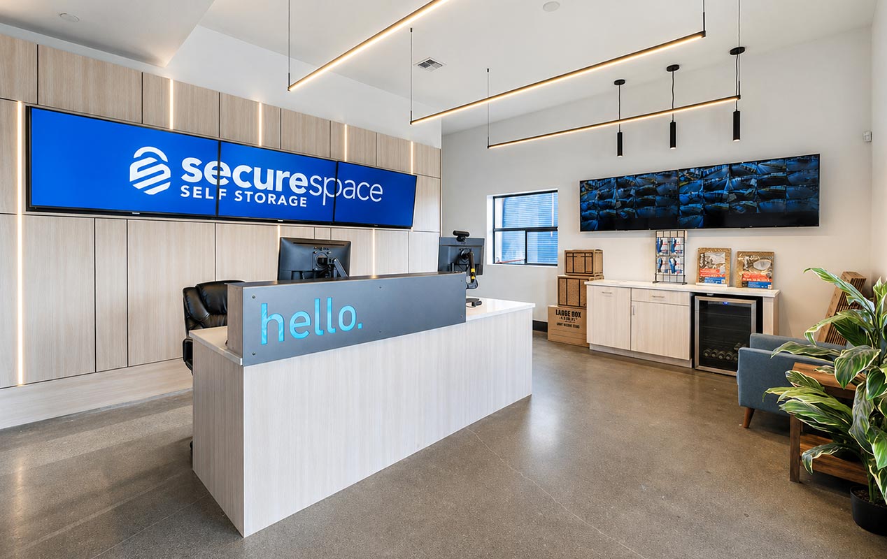 A welcoming lobby and workspace with free WiFi.