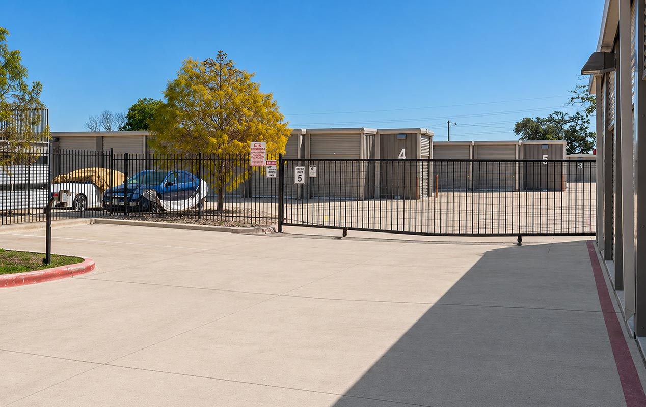 State of the art self-access gate system.