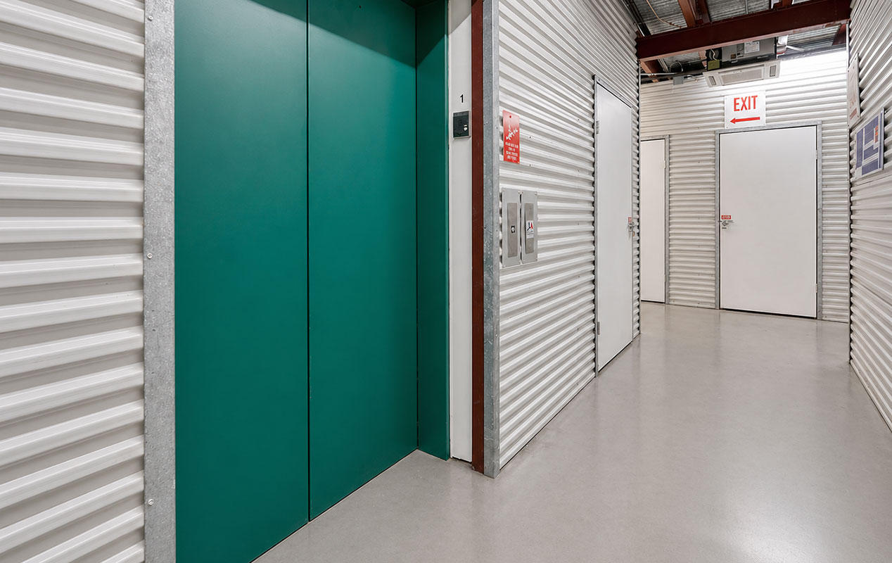 Convenient elevator access for upper level units.