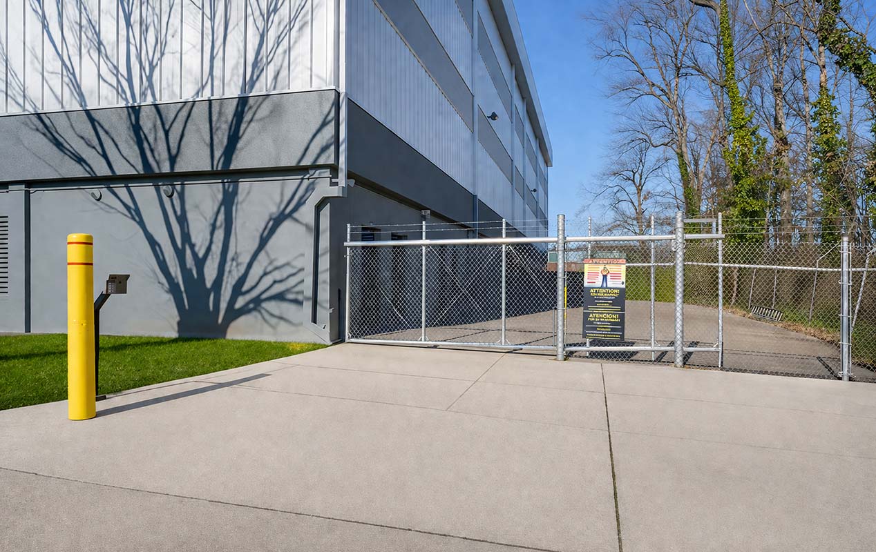 State of the art self-access gate system.