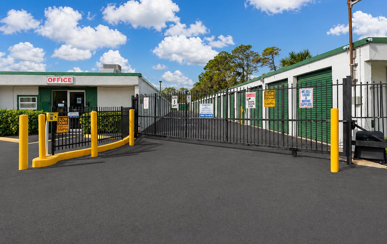 State of the art self-access gate system.