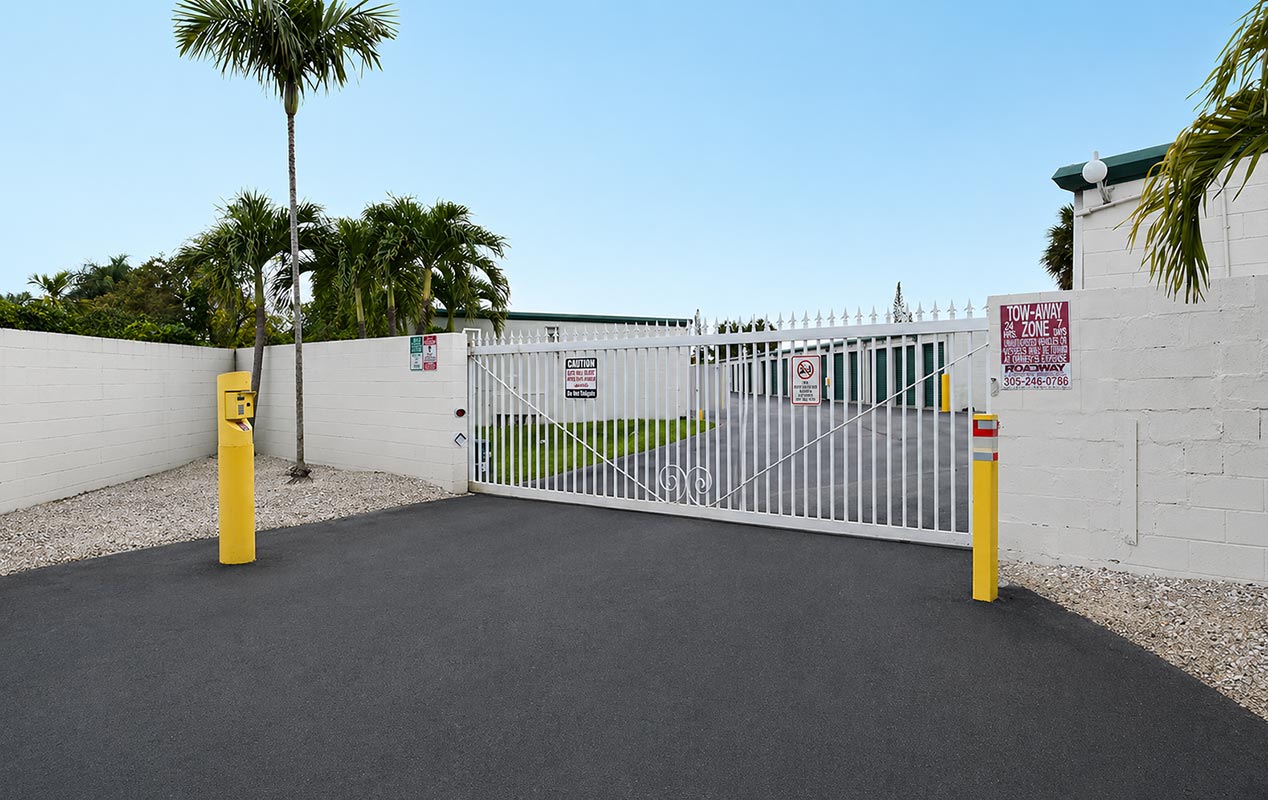 State of the art self-access gate system.