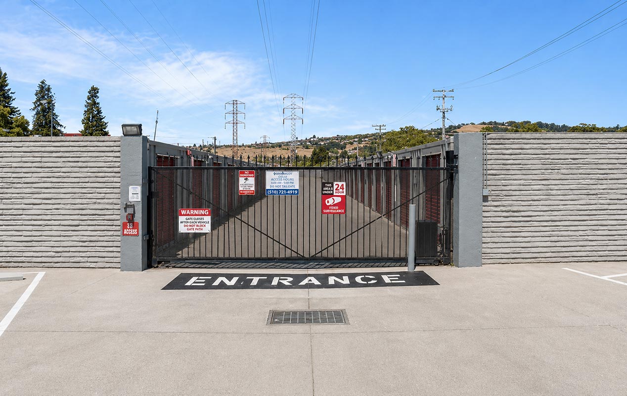 State of the art self-access gate system.
