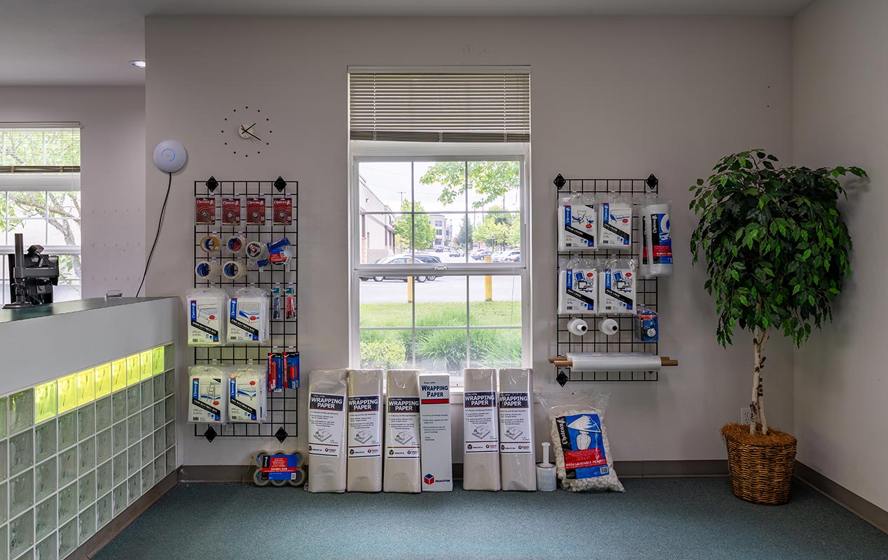 Packing supplies, boxes, and locks for your units.