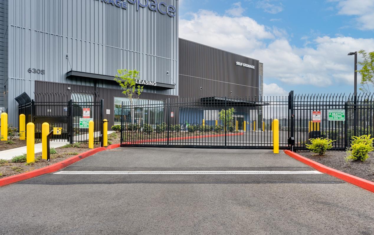 State of the art self-access gate system.