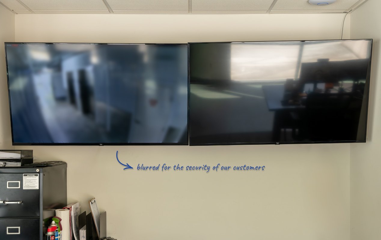 State of the art camera monitoring system.