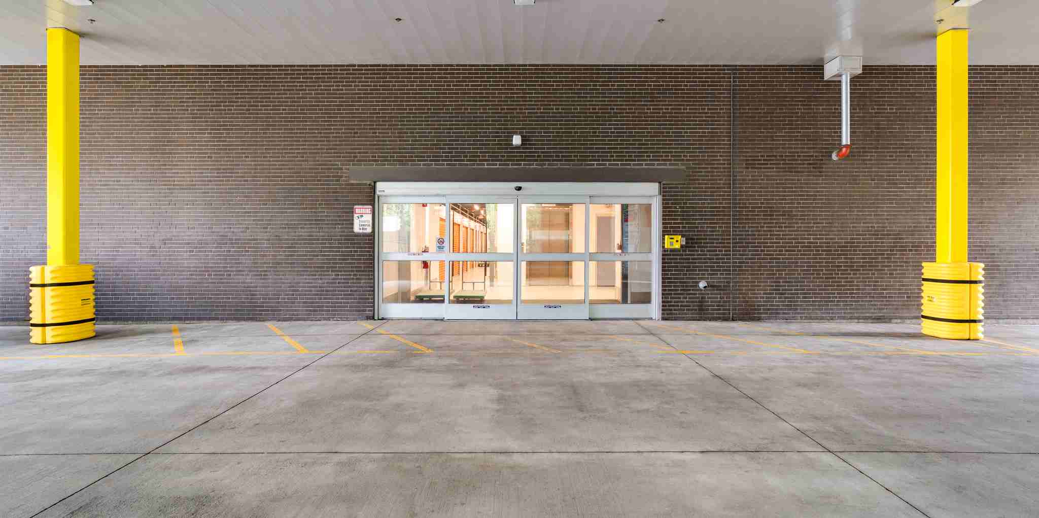 Storage facility loading area at SecureSpace West Roxbury