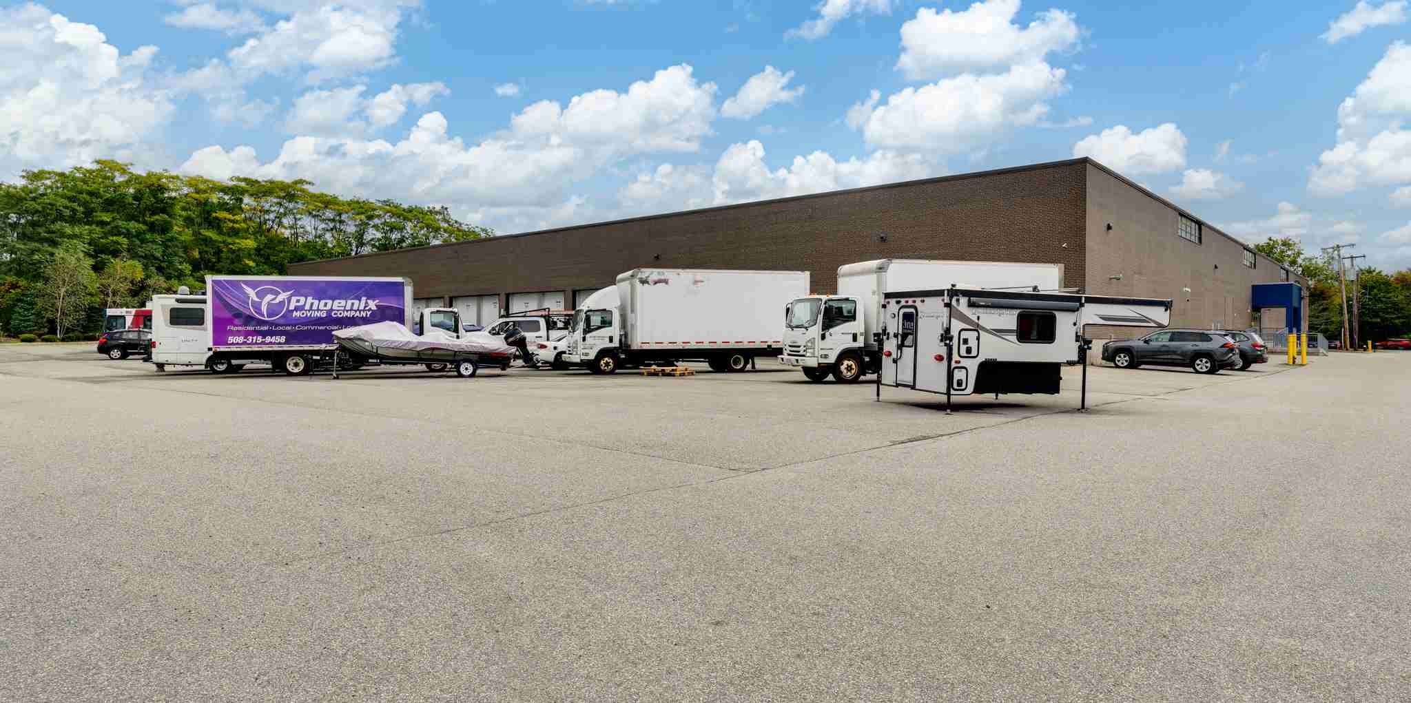 Parking spaces at SecureSpace West Roxbury