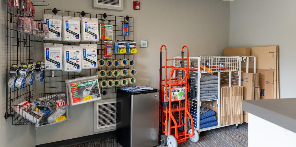 Packing supplies, boxes, and locks for your units.